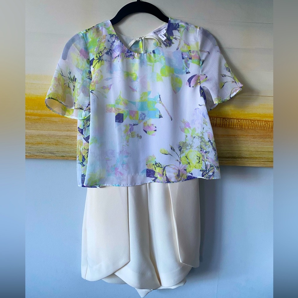 Bcbgeneration Open Back Short Romper - Size 0 - image 1